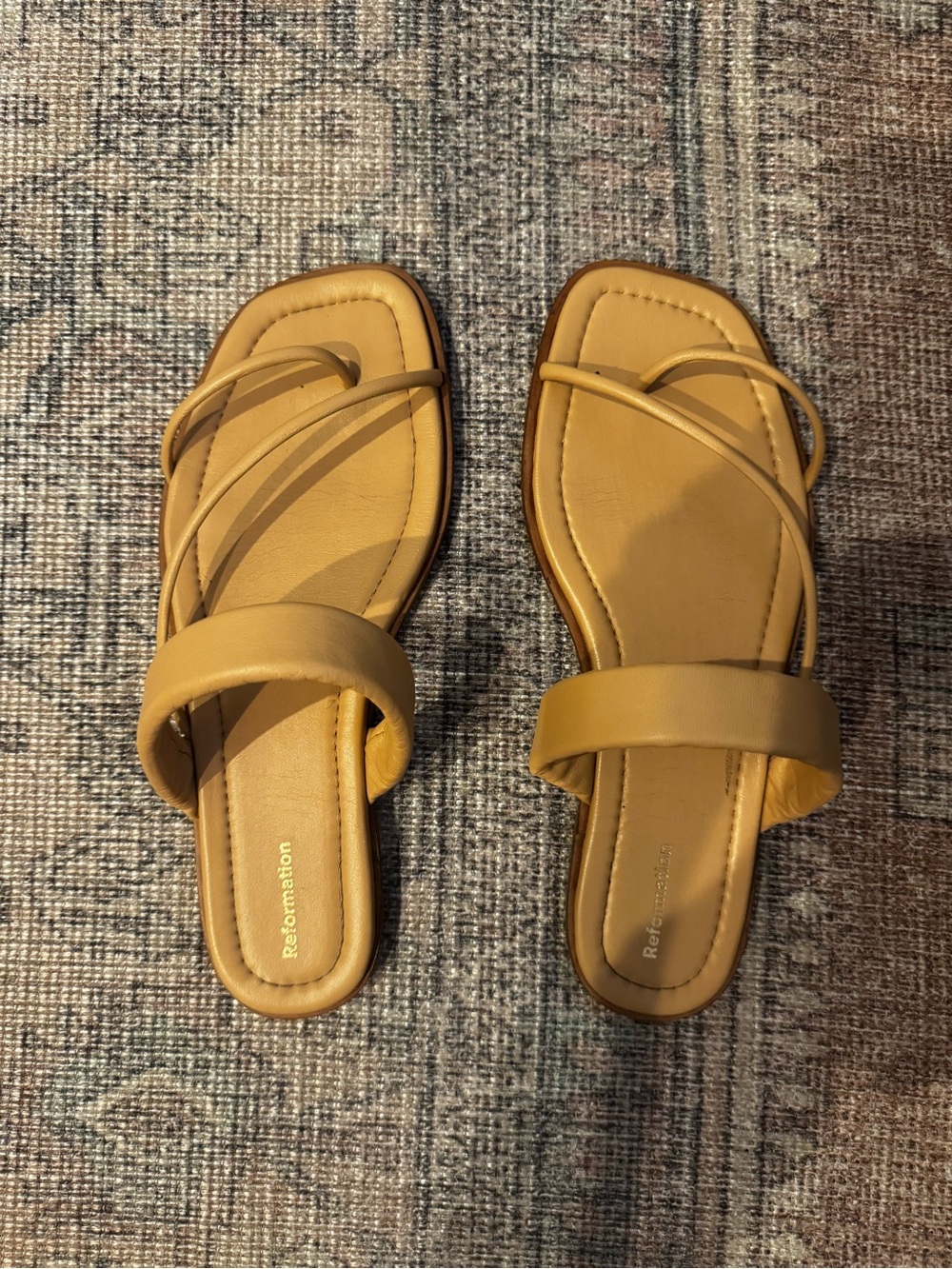 Reformation Laurel Strappy Slide Sandals